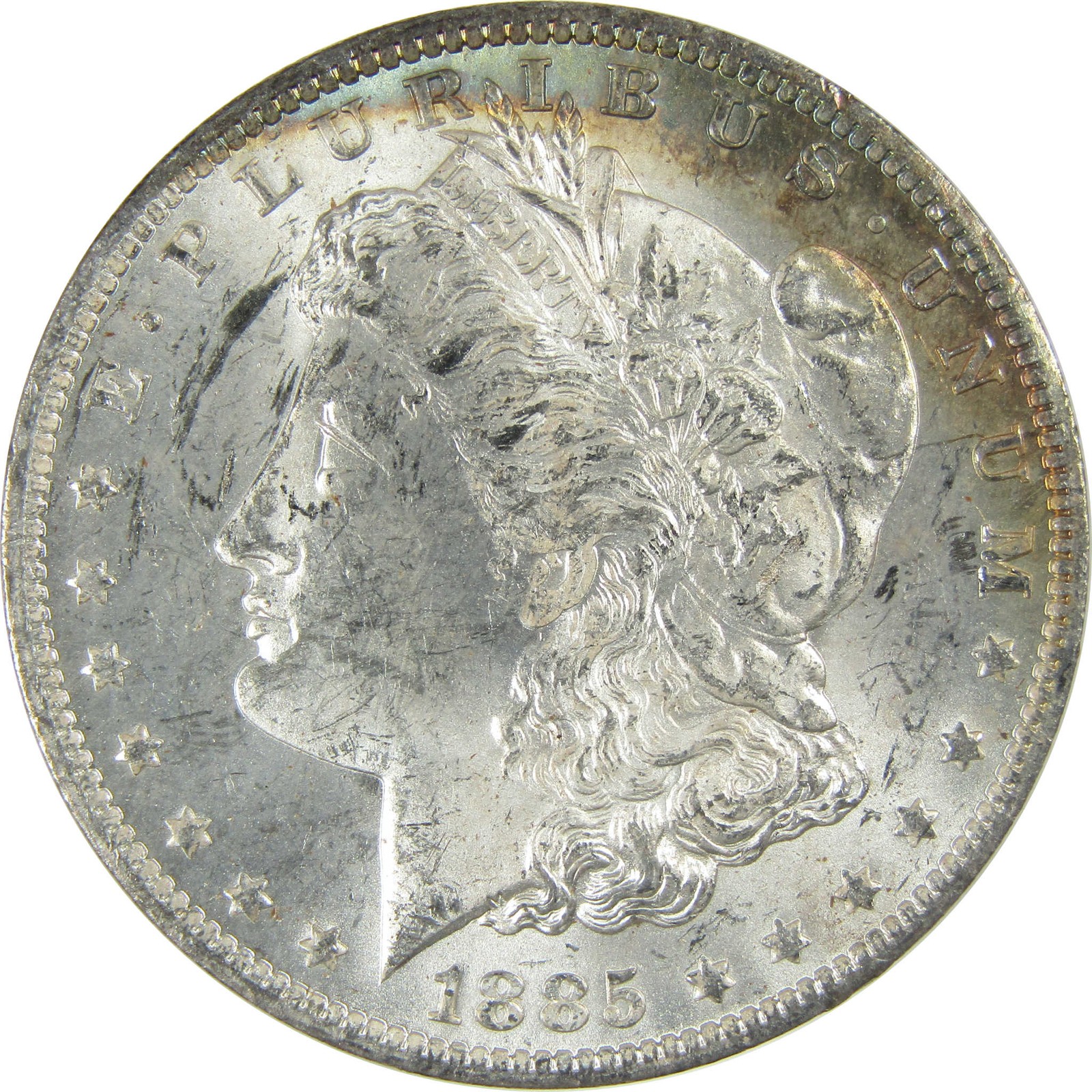 1885 O Morgan Silver Dollar Uncirculated Mint State $1 Coin SKU:I27471