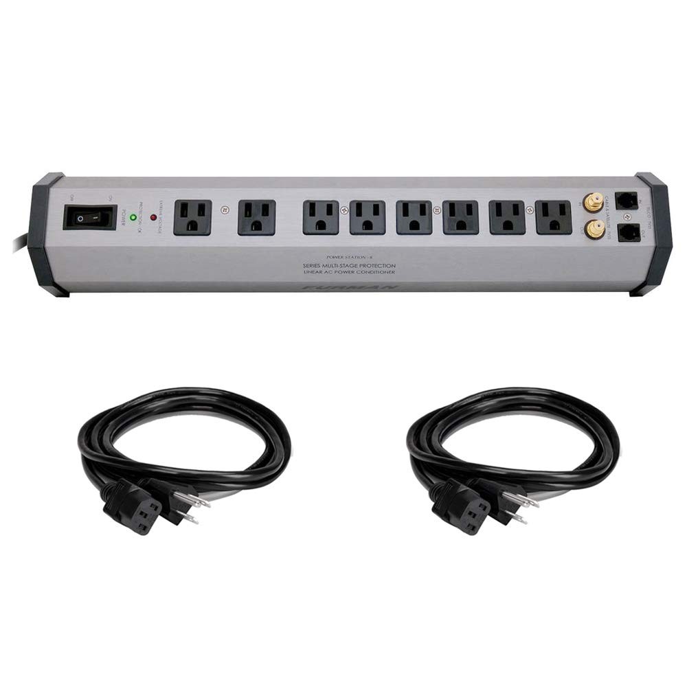 Furman PST-8 Power Station Home Theater Power Conditioner w/ (2) Extension Cable