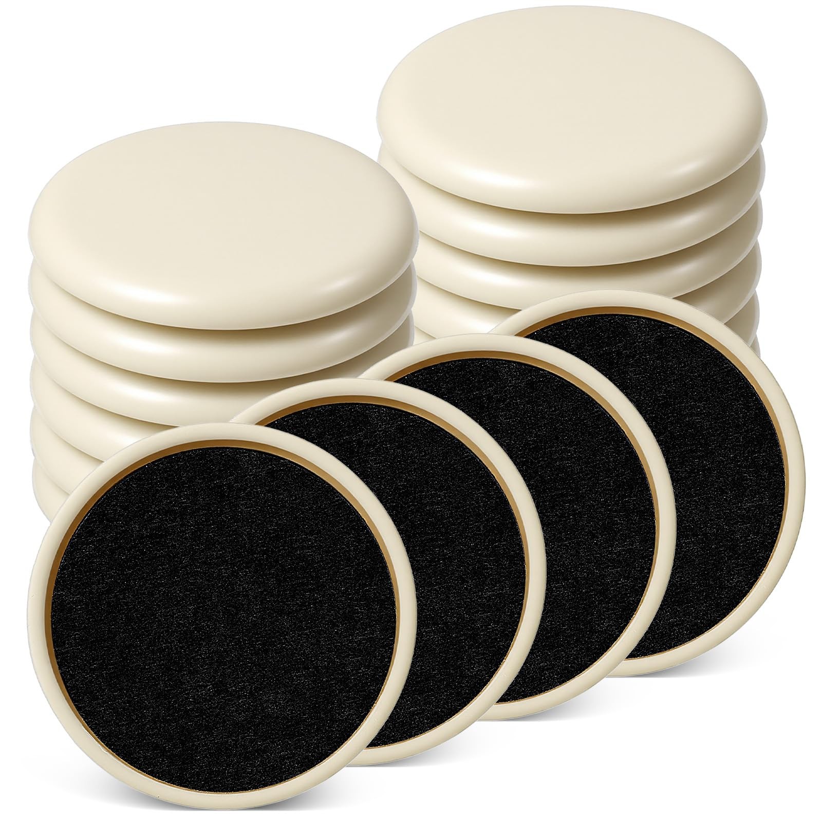 16 Pcs Furniture Sliders for Carpet,2 Inch Sliders for Furniture on Carpet Se...