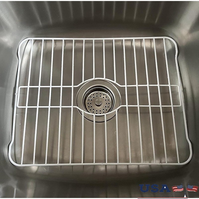 Heavy Duty Sink Grate Protector Rust Resistant Metal Kitchen Rack Drying Grid US