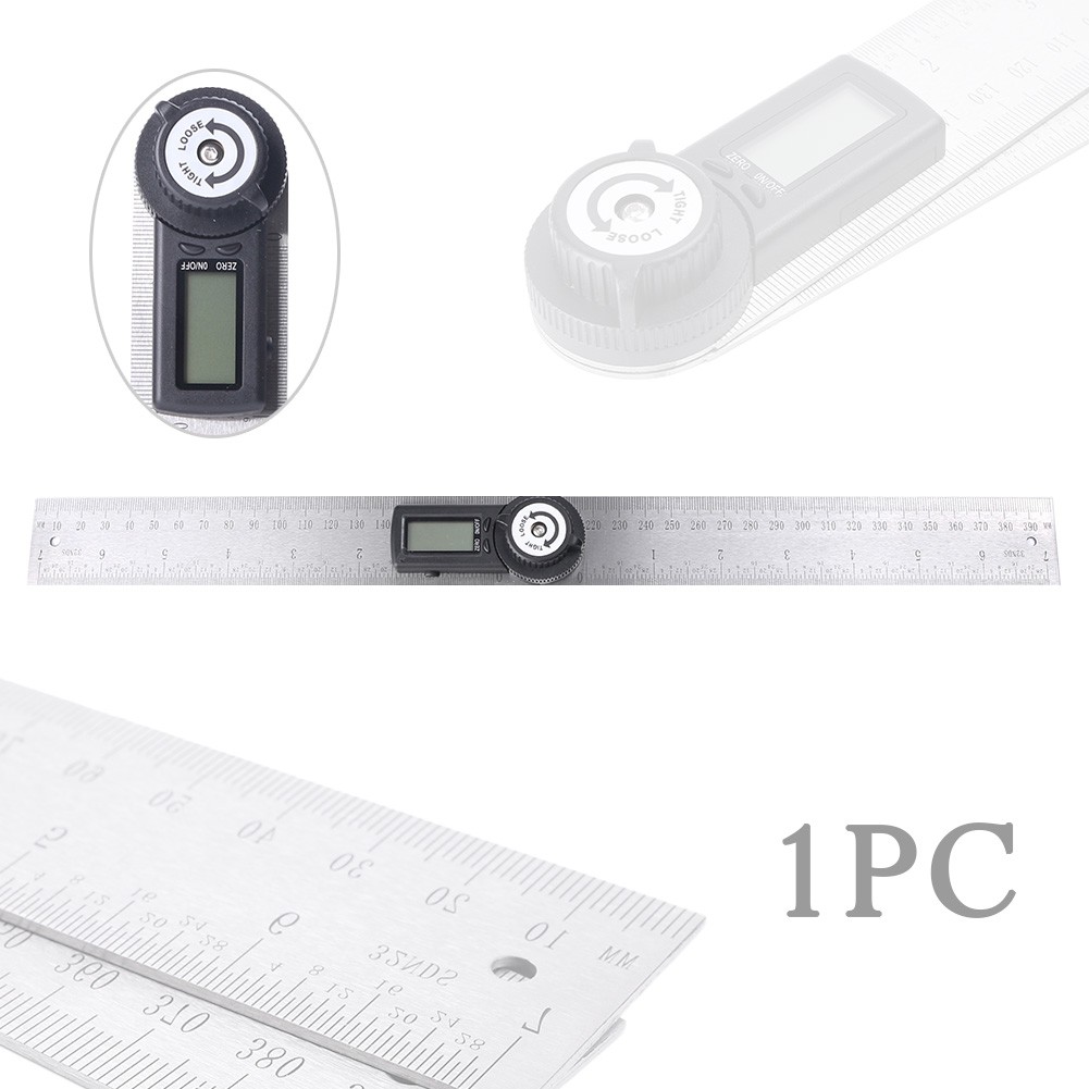 7" Electronic Protractor Digital Goniometer Angle Finder Miter Gauge Ruler