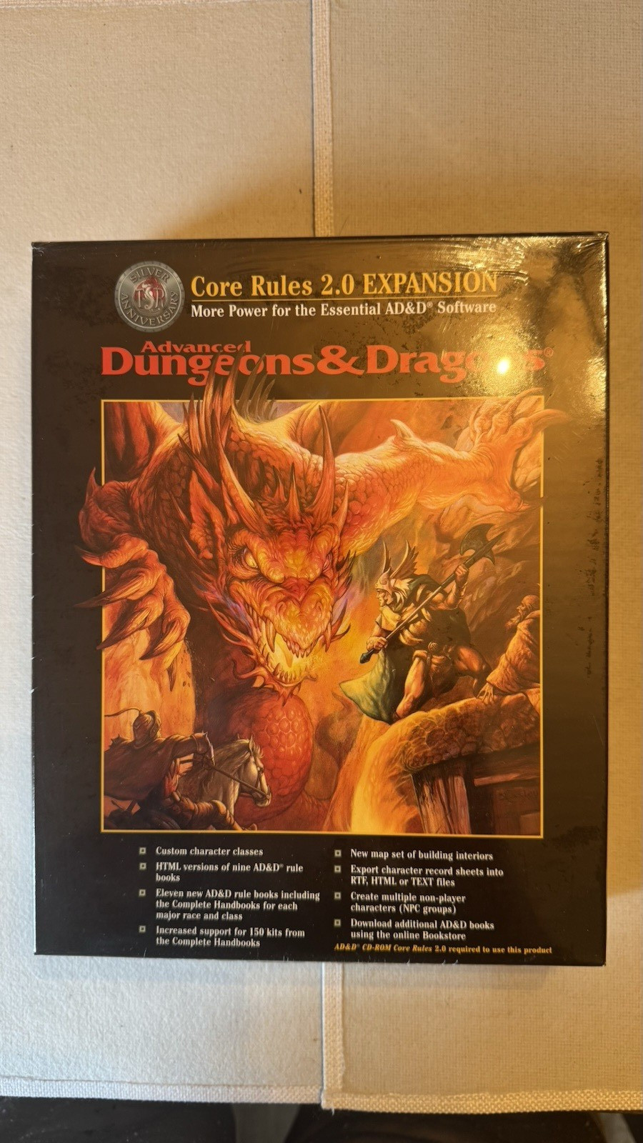 TSR 11543 AD&D D&D Core Rules 2.0 Expansion Sealed Complete