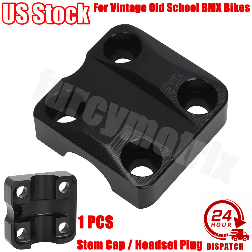 Bicycle Handlebar Cover For Vintage Old School BMX Bikes 29X29MM Stem Cap Black