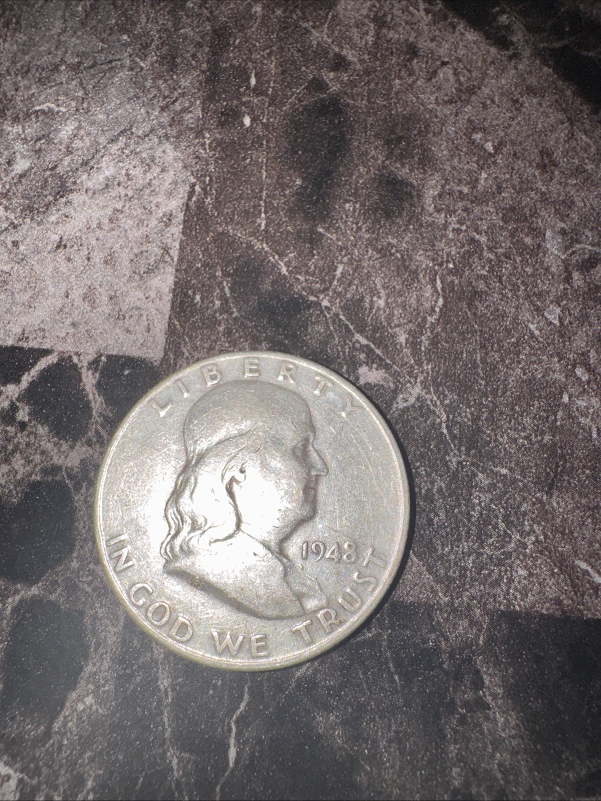Silver 90% Franklin Half Dollar 1948  P  Very Nice coin TP-7720