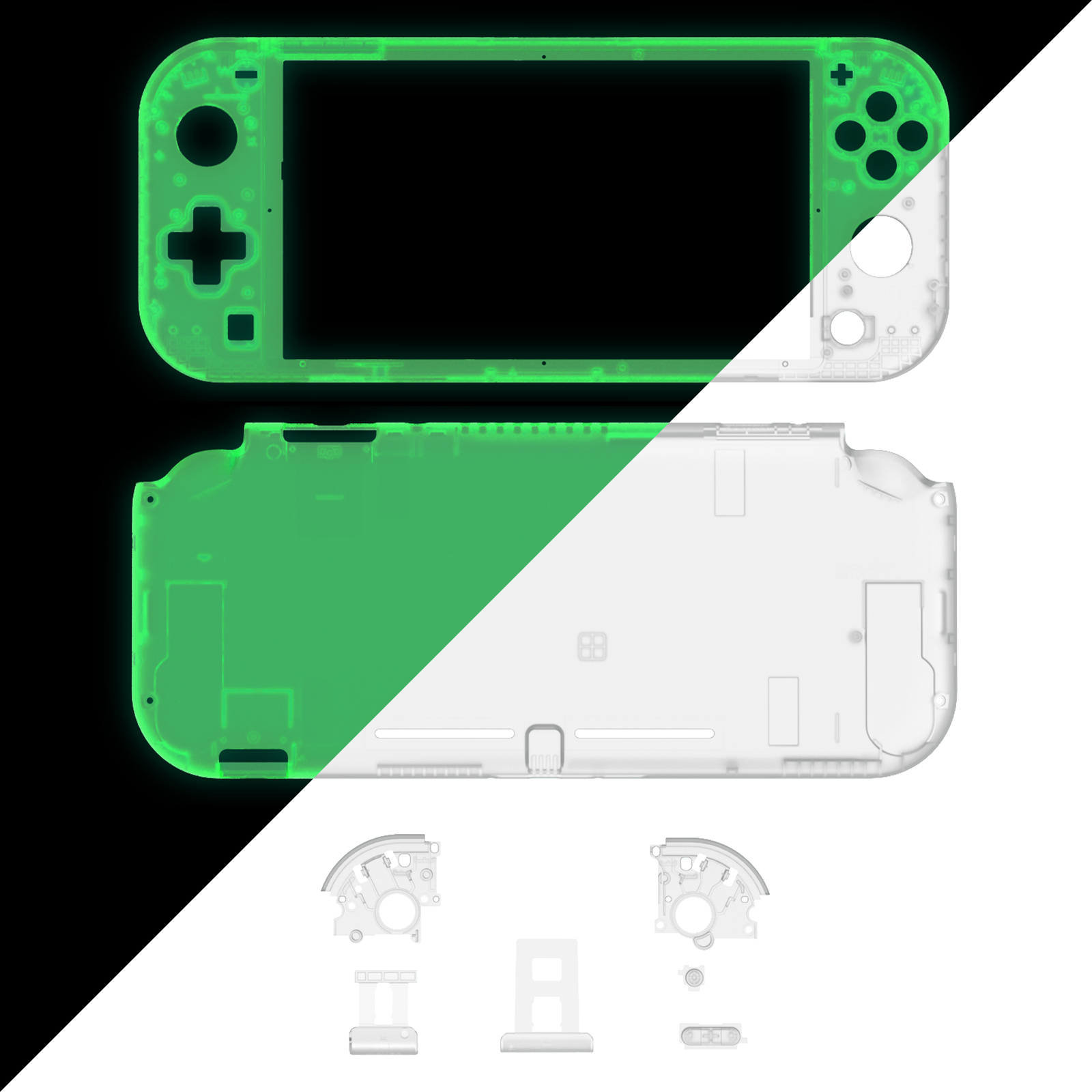 Replacement Housing Shell Controller w/Screen Protector for Nintendo Switch Lite