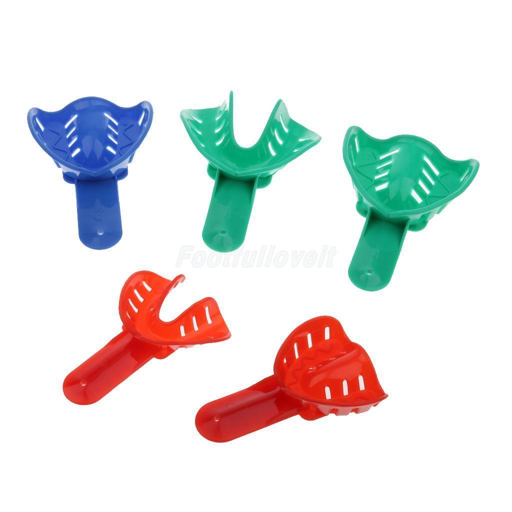 12 Pcs Autoclavable Dental Impression Tray Plastic High Quality Assorted Kit