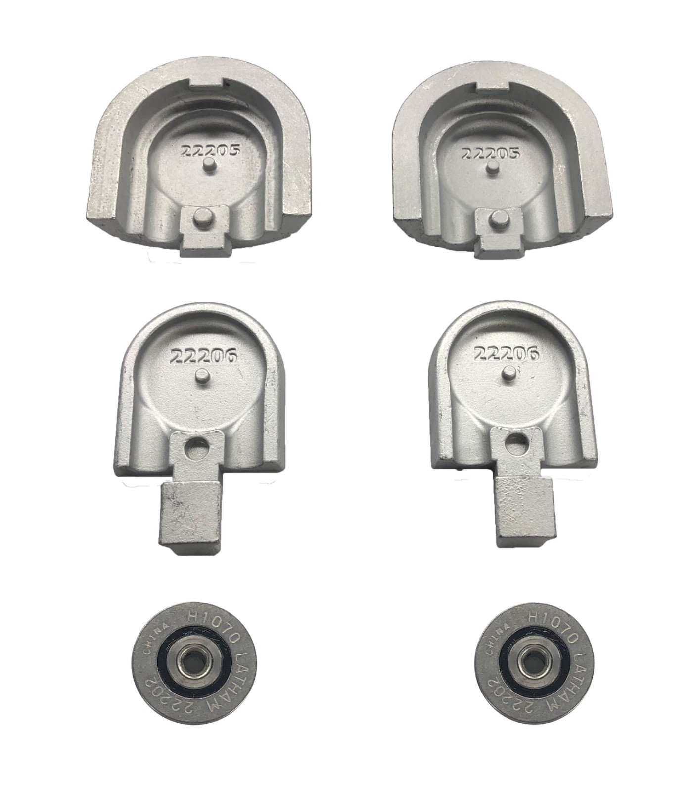 Pool Cover Specialist TT1020 Top Track Stainless Steel Pulley Cartridge Set Of 2