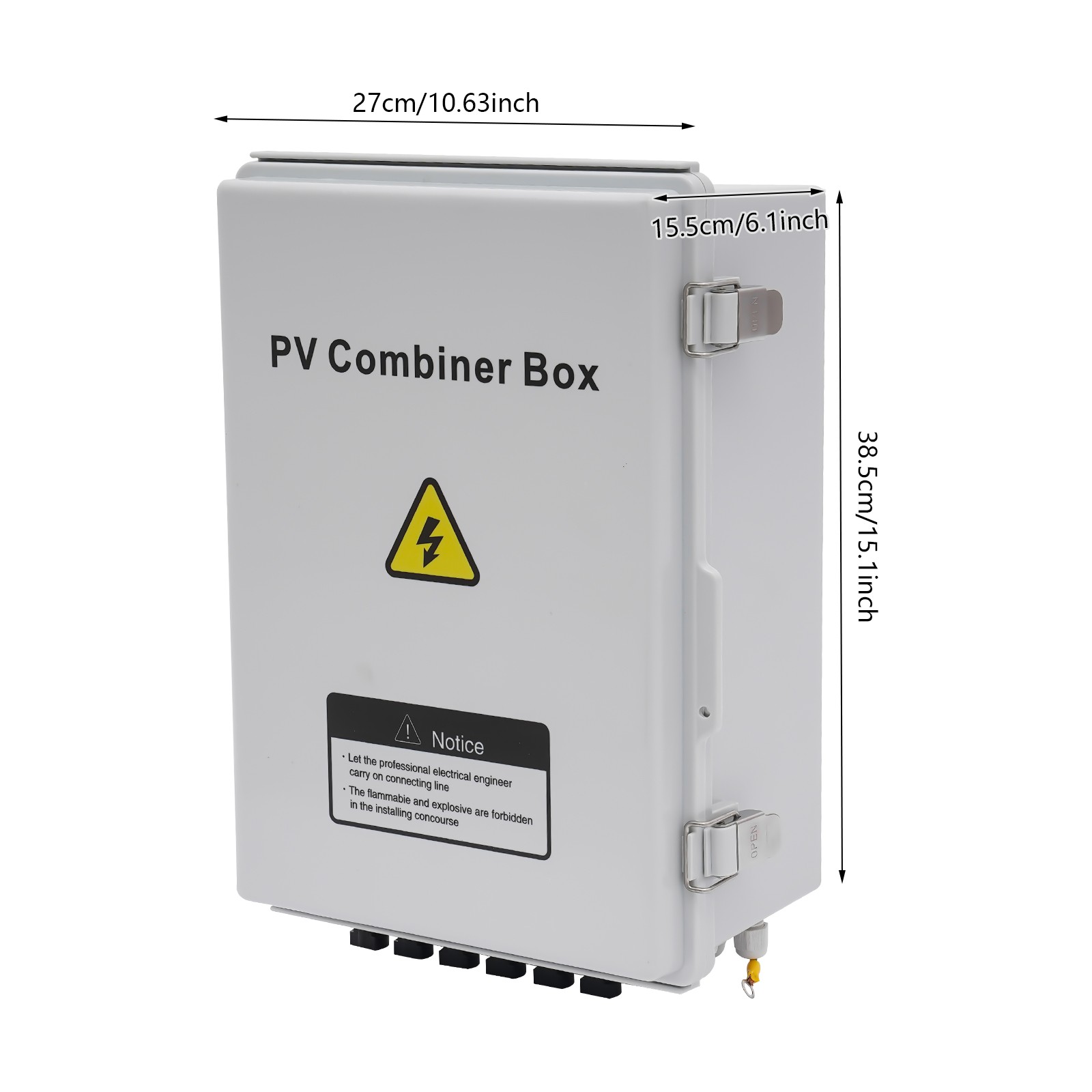 6 String PV Circuit Breaker Junction Box Solar Combiner Box For Solar System