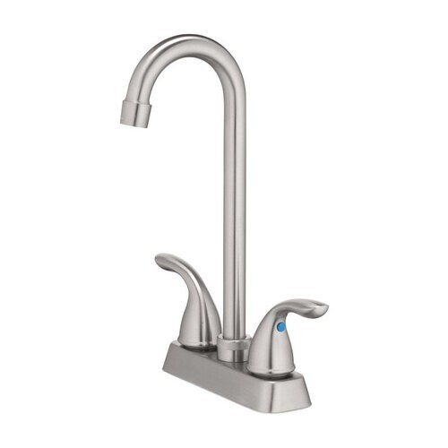 Oakbrook, 4876843, Two Handle Utility Bar Faucet, Brushed Nickel,  New A4