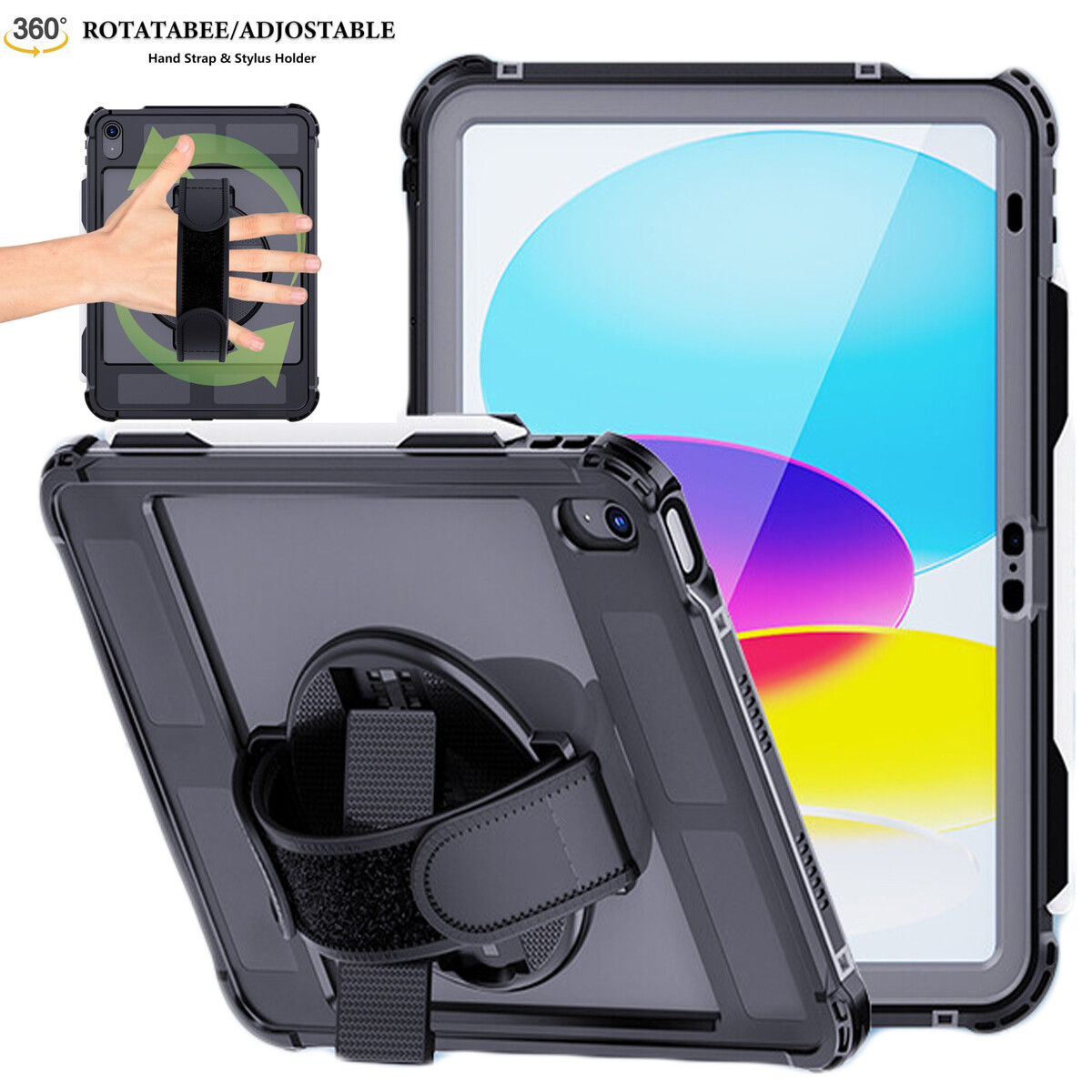 For iPad (A16) 2025 Case Waterproof Shockproof Heavy Duty Dust Military Cover