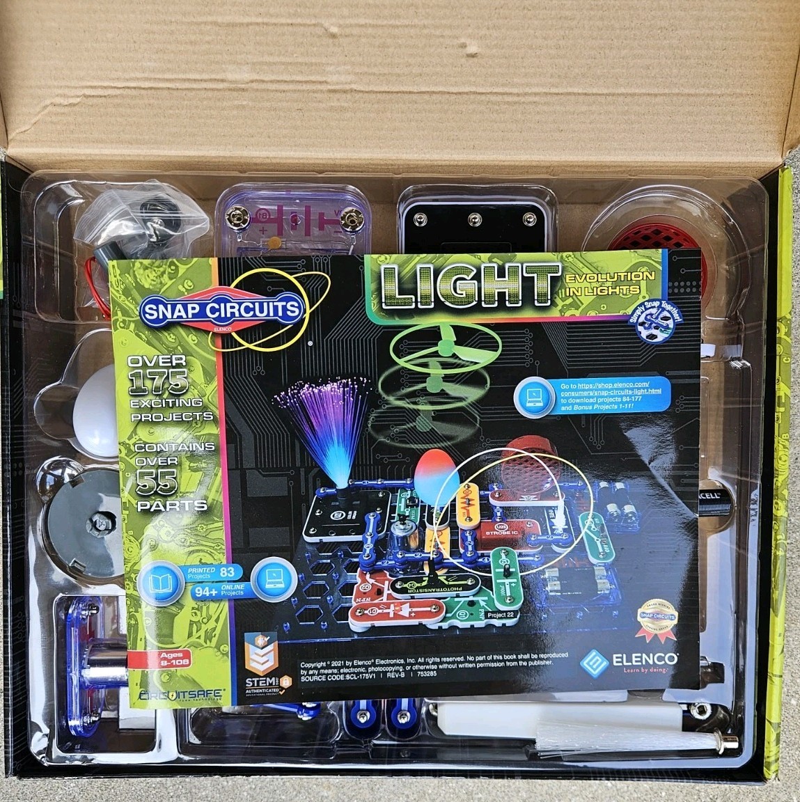 Elenco Snap Circuits Experiments Light STEM Electronics Project Pre-owned