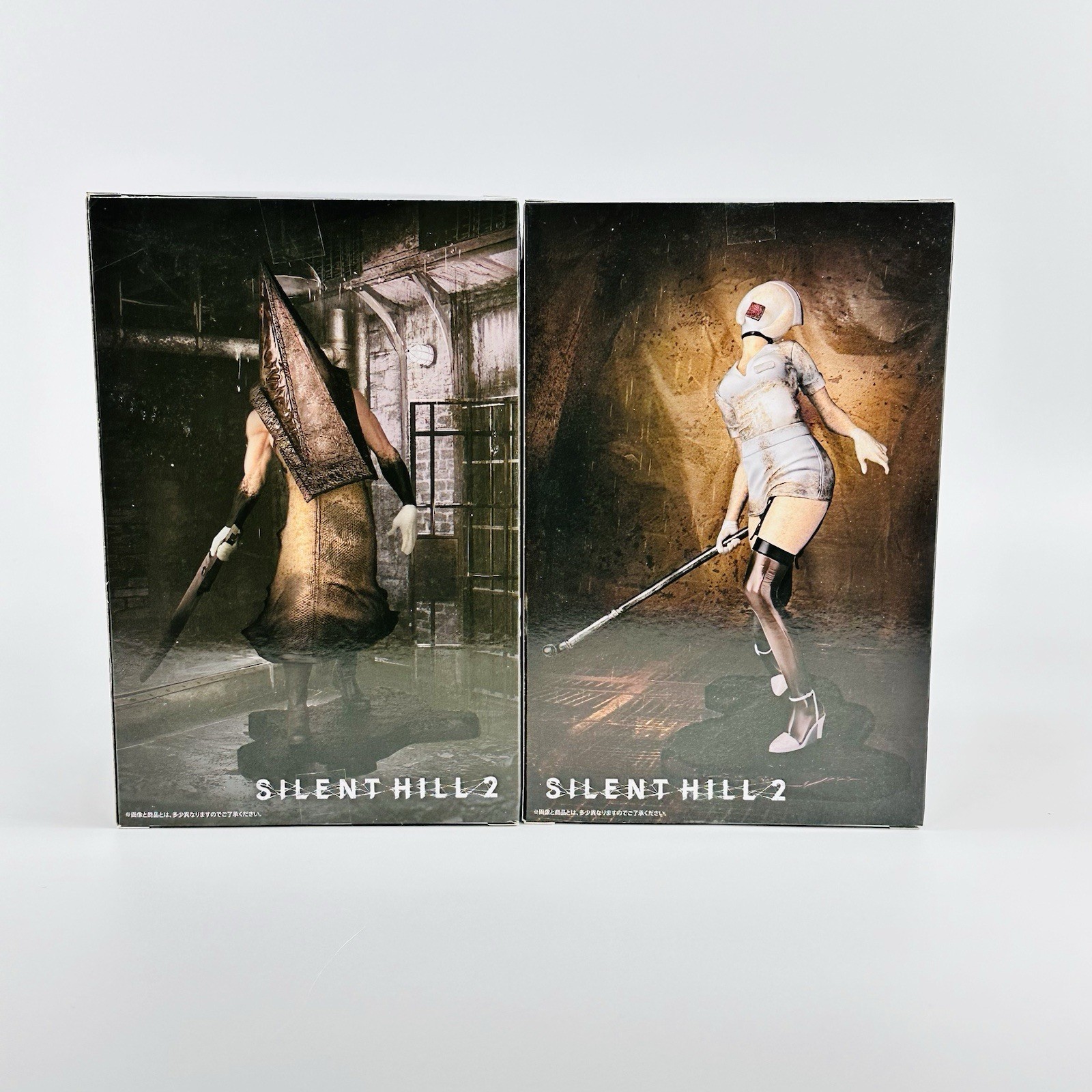 SILENT HILL 2 Red Pyramid Thing & Bubble Head Nurse Figure Set Konami NY SELLER