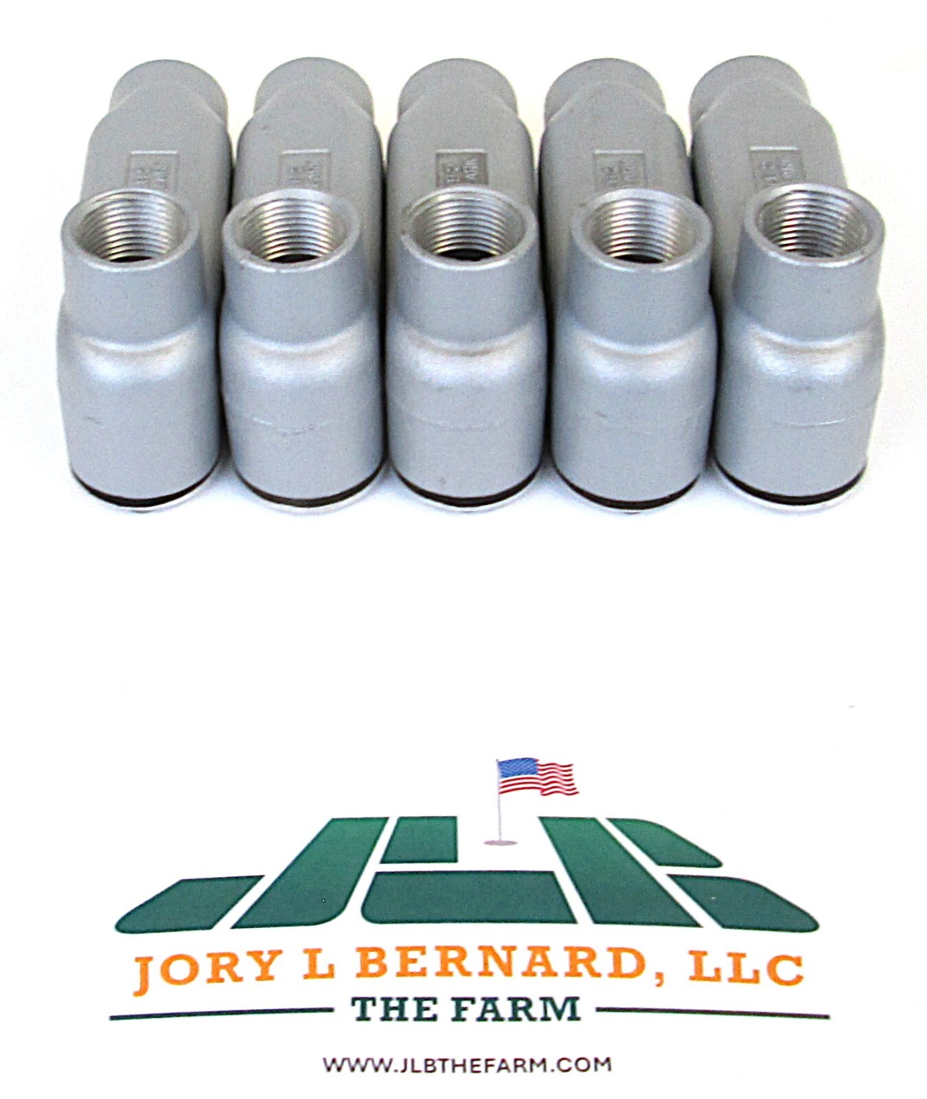KILLARK, OLB-2 (5), LOT OF 5, 3/4" ALUMINUM CONDUIT BODY, NOS SURPLUS