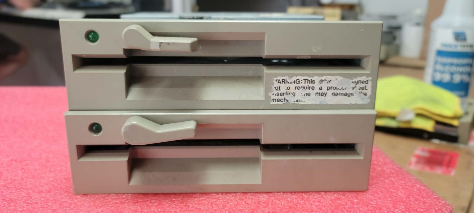 2x Vintage FDD 5.25” 1.2Mb / 360Kb CHINON FR-506 Floppy Disk Drives - Read Descr