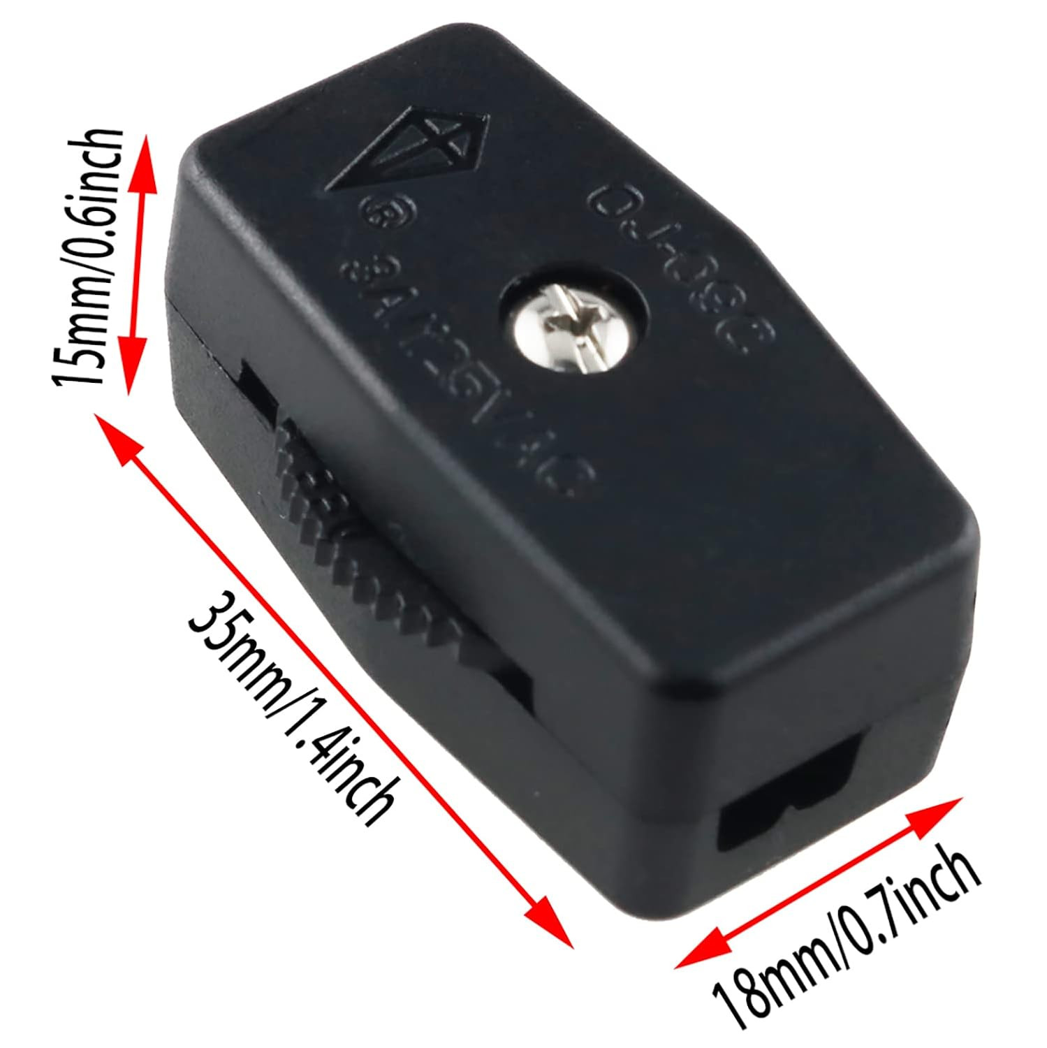 Inline Rotary Cord Switch Replacement Gear Rotary Switch Direct Plug-In Light Wi