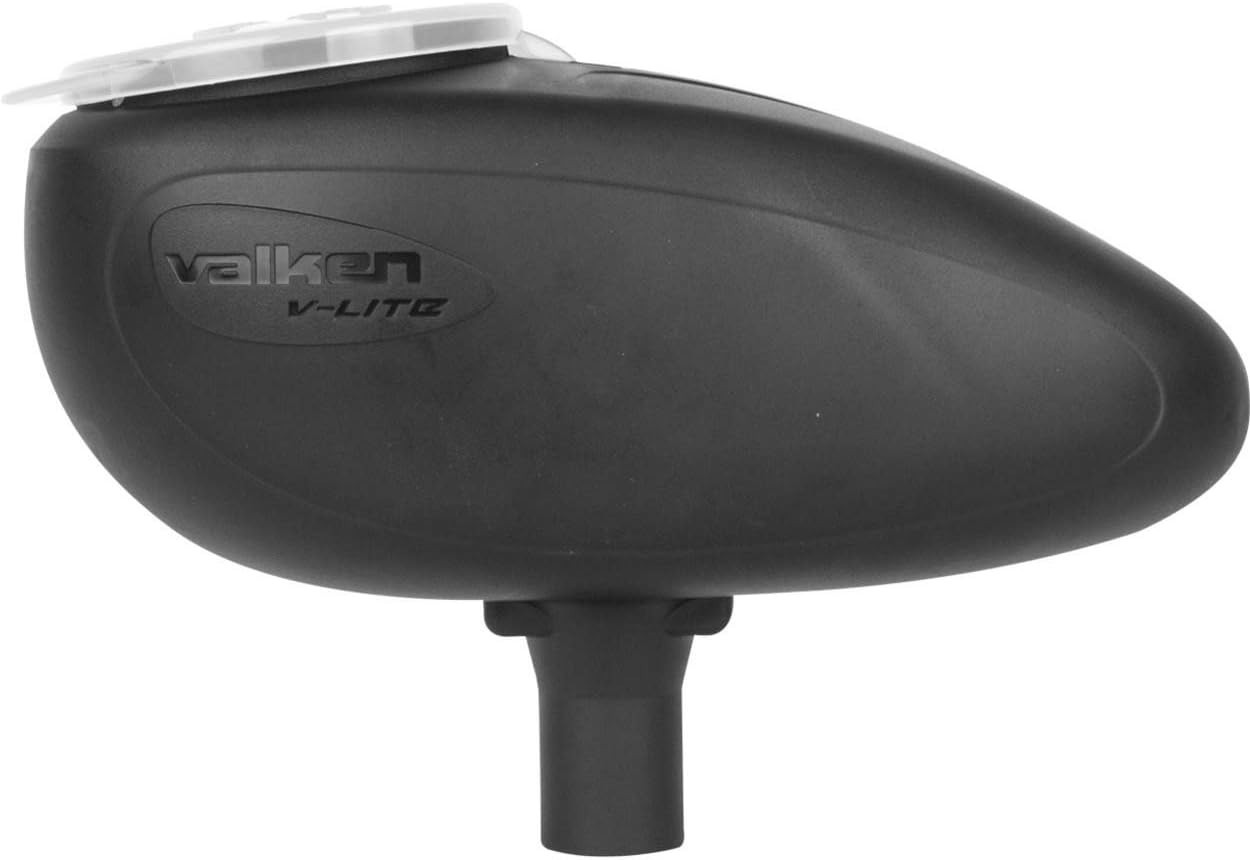 Black Paintball V-LITE Fast Loader - 200 Rounds Capacity with Integrated Floor