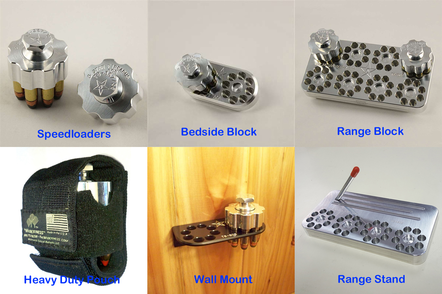 T8 [8-Shot .357/.38] Speedloader, Block, Stand, Wall Mount, or Pouch, SHIPS FREE