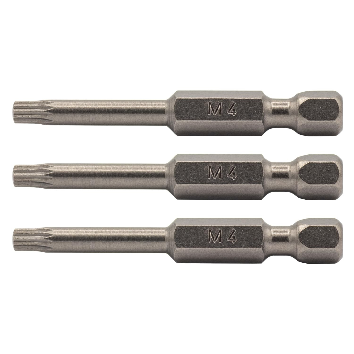 XZN Triple Square M4 Driver Bits. Vega Professional Grade 1/4" Hex