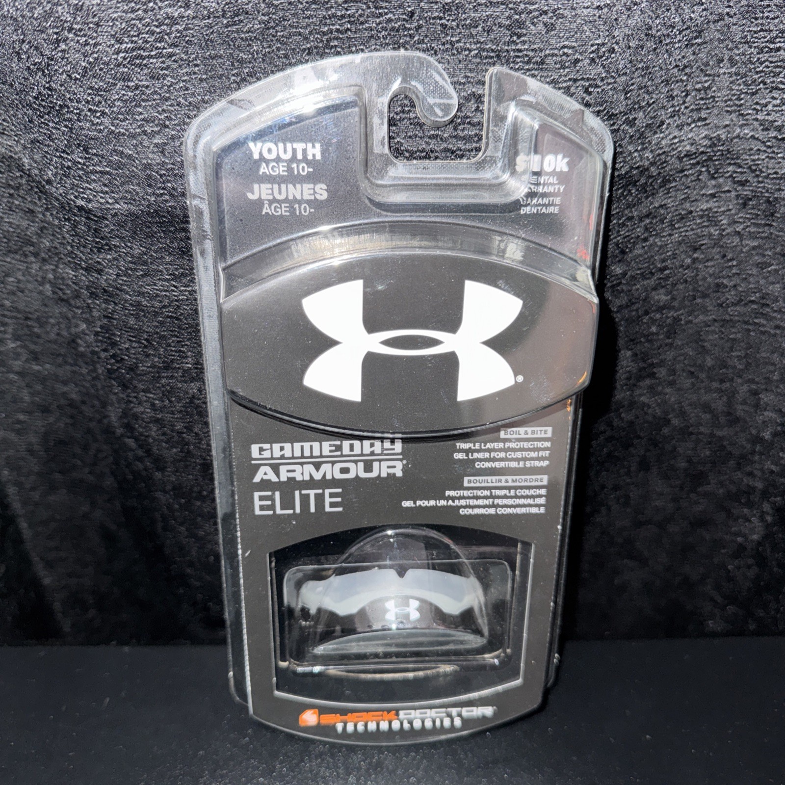 Under Armour Youth Gameday Armour Elite Mouthguard Triple Layer Protection New