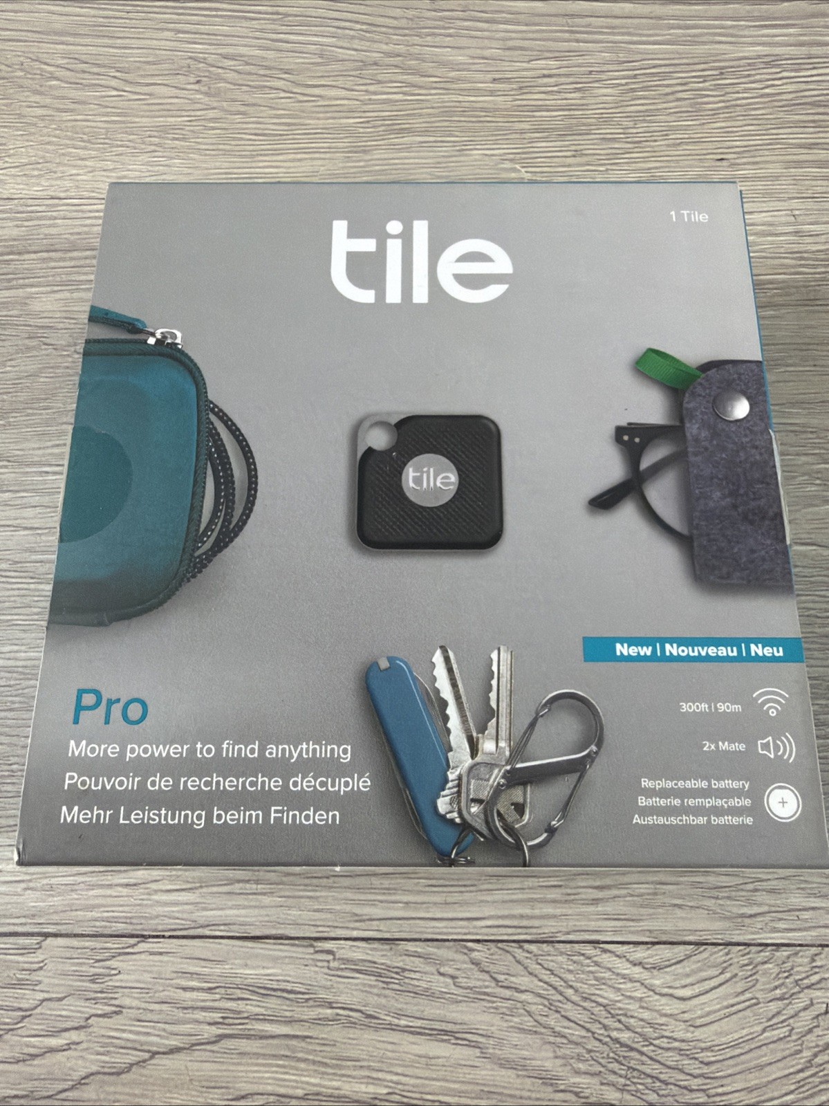 Tile Pro SKU RT-15001 Model T6001B Item Tracker - Black New Open Box
