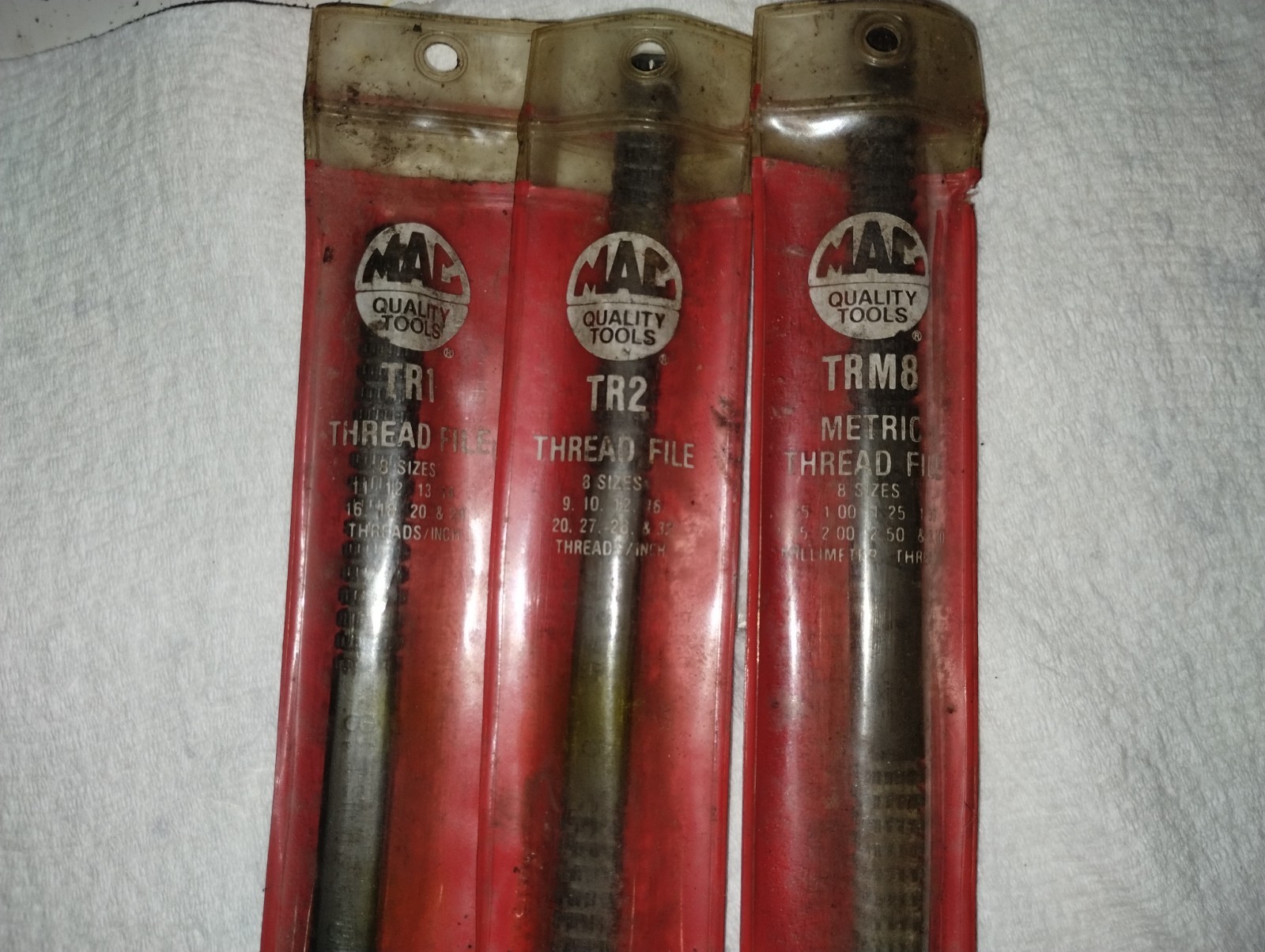 MAC Tools TR1, TR2, TRM8 Metric & SAE Course & Fine Thread File set