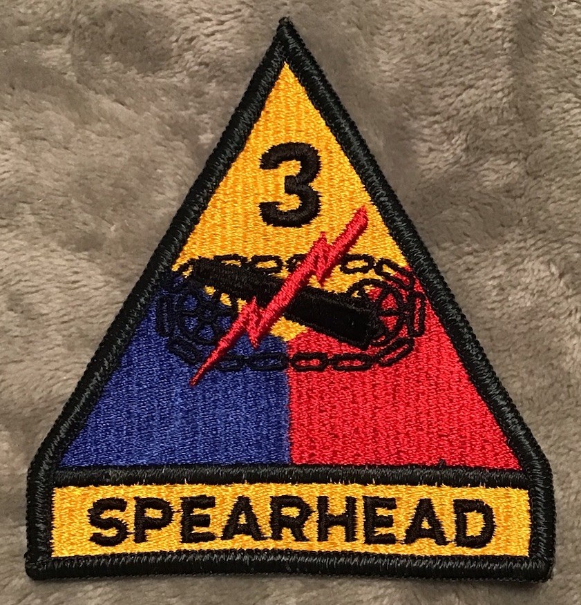 US Army Third 3rd Armored Division “Spearhead” Full Color Patch Insignia