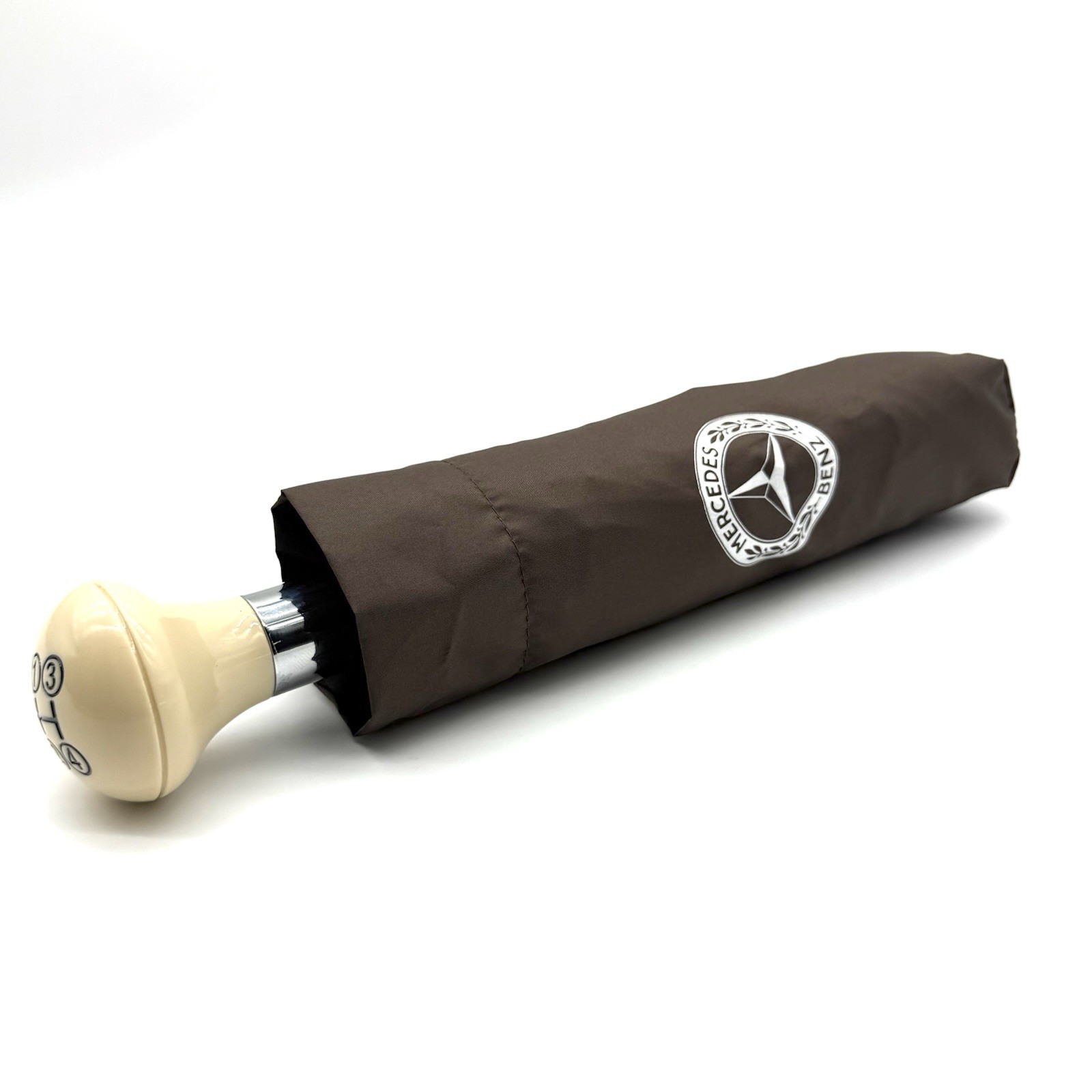 Mercedes-Benz Brown Automatic Folding Umbrella