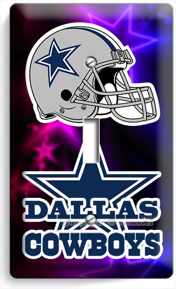DALLAS COWBOYS FOOTBALL TEAM LOGO 1G LIGHT SWITCH MAN CAVE GAME ROOM WALL PLATES