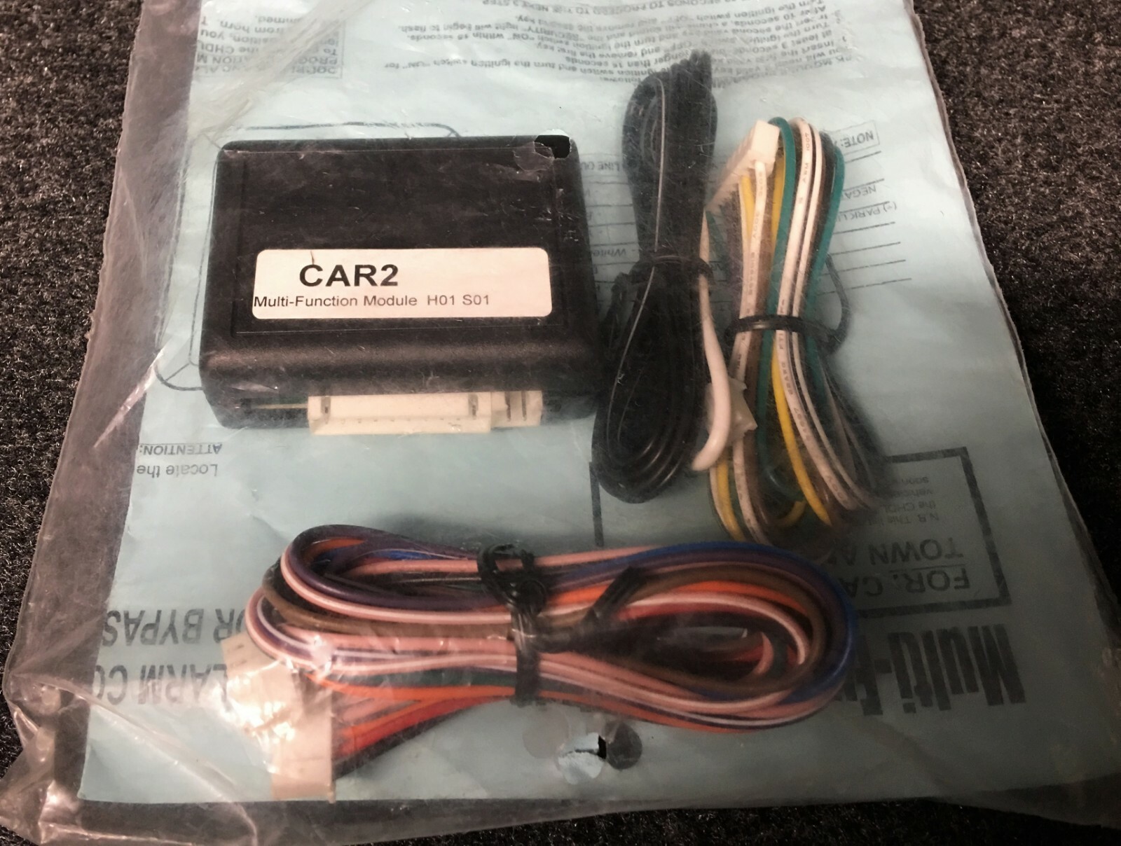 AST CAR2 MULTI FUNCTION MODULE DOORLOCK, ALARM CONTROL AND TRANSPONDER BYPASS