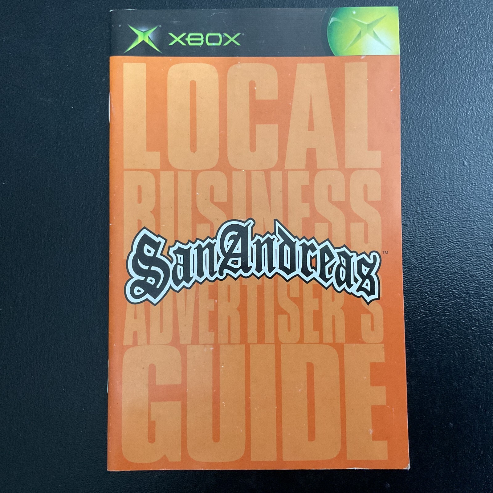 Grand Theft Auto San Andreas Microsoft XBOX Instruction Manual Only