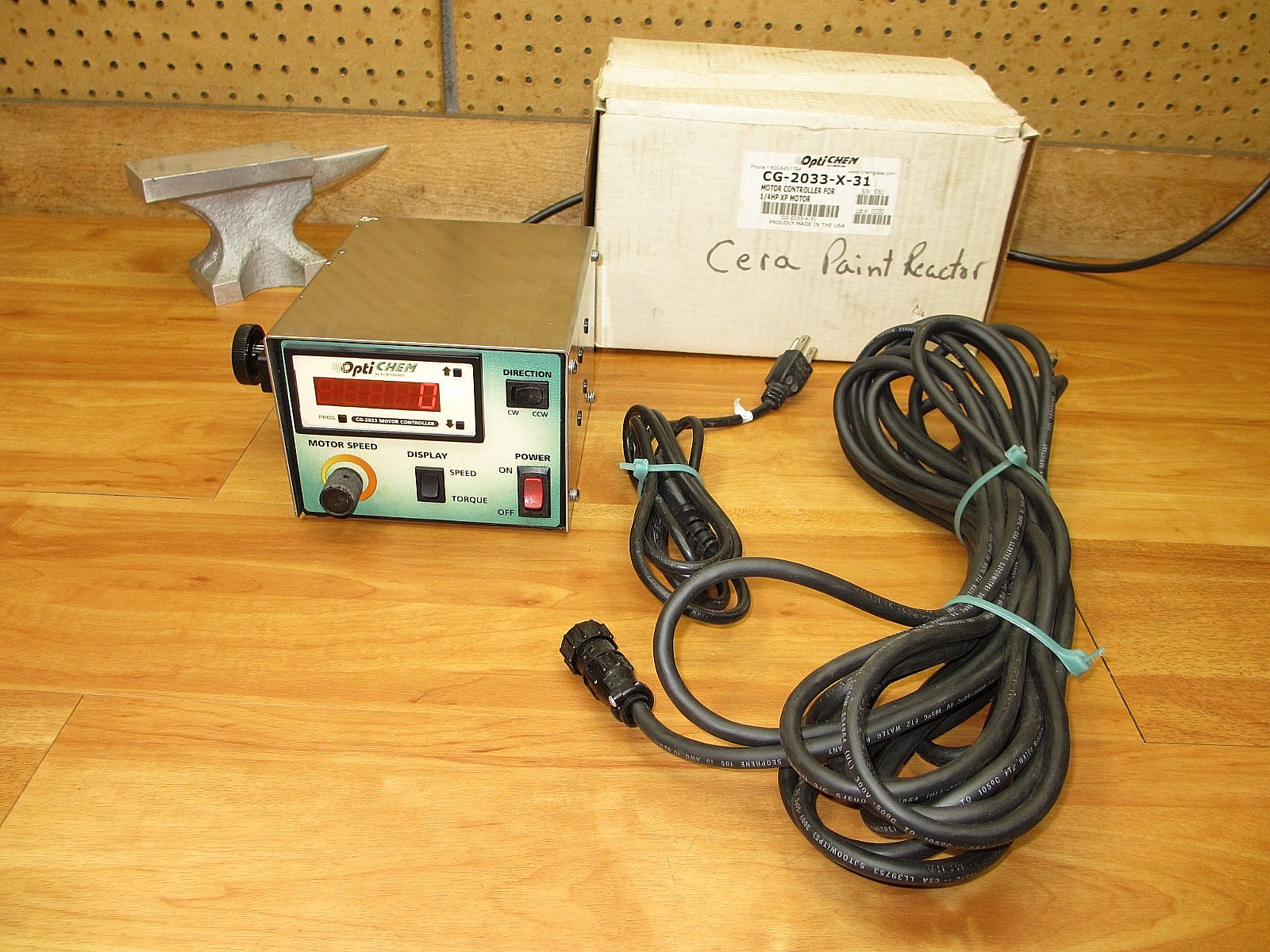 Chemglass CG-2033-X-31 *USED* OptiChem Motor Speed Control Stirrer 1/4HP KLJ