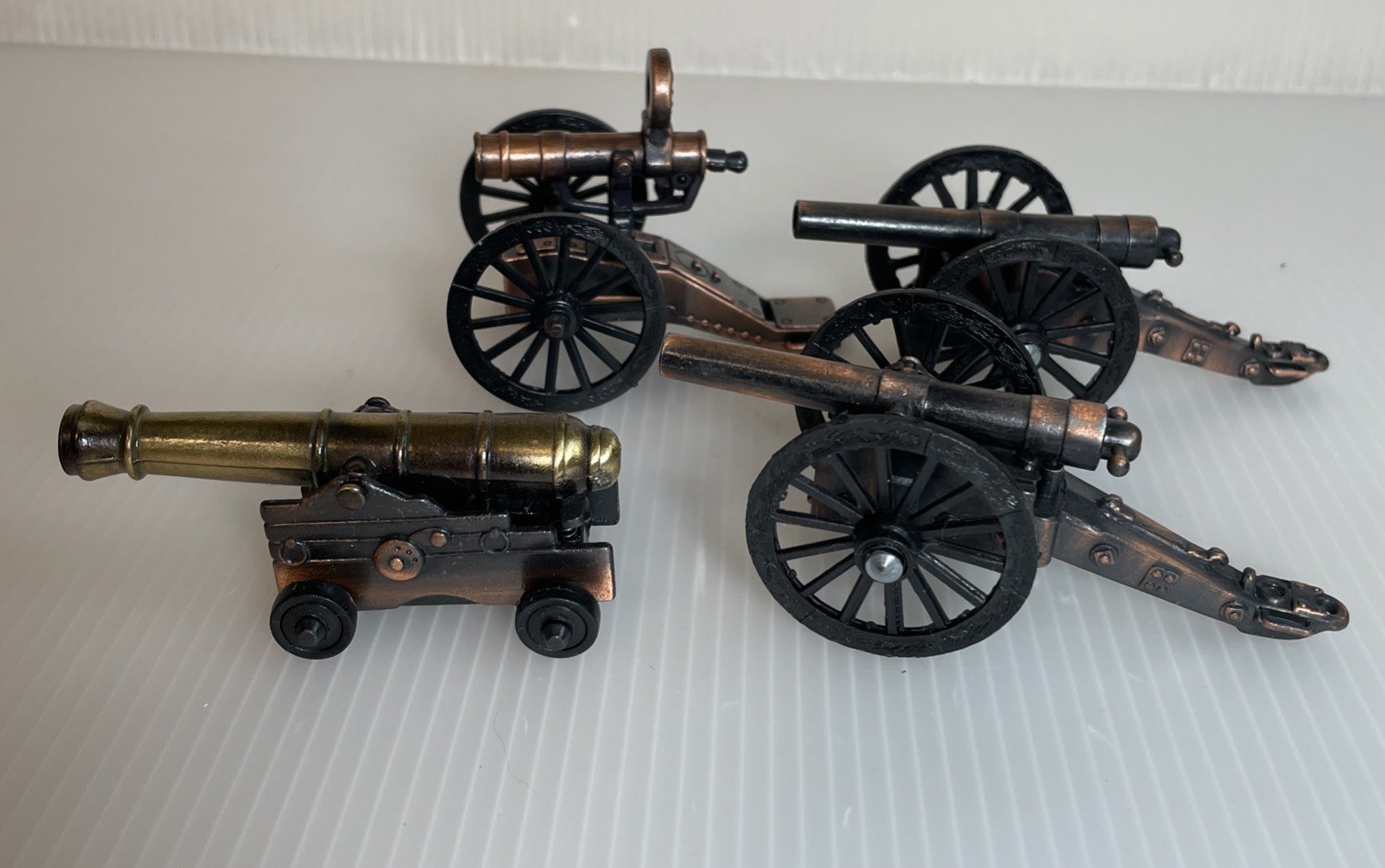 Old Time Cannon Die Cast Metal Collectible Pencil Sharpeners 4 Cannons