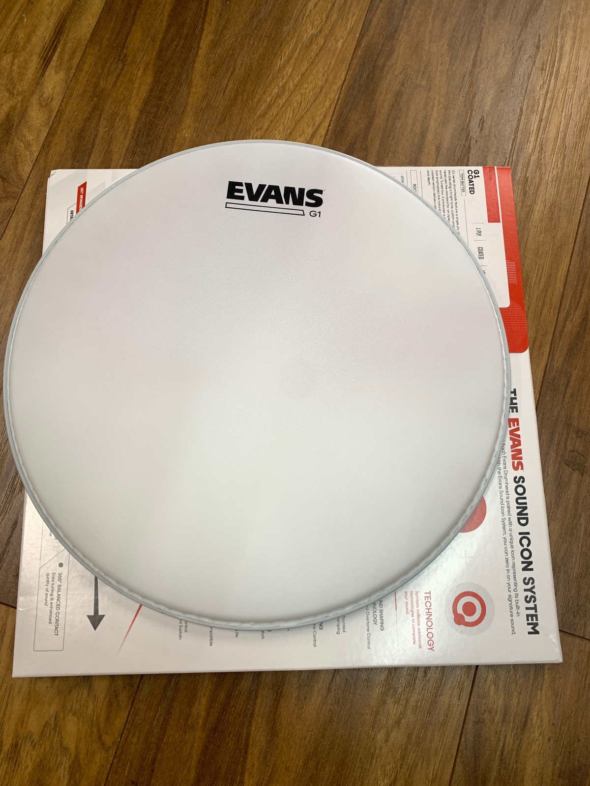Evans 12" G1 Snare / Batter drum Head