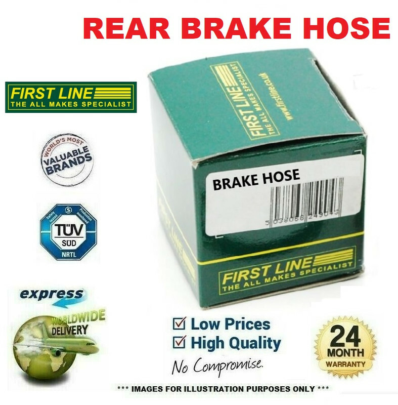 1x REAR Outer BRAKE HOSE for BMW 1 (E81) 120d 2006-2012