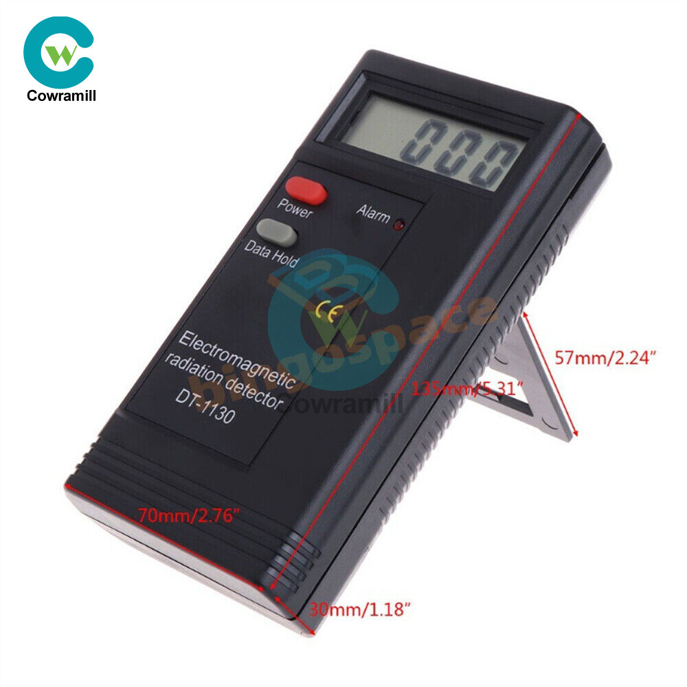 Digital EMF meter Electromagnetic Radiation Measuring Device audio led alarm