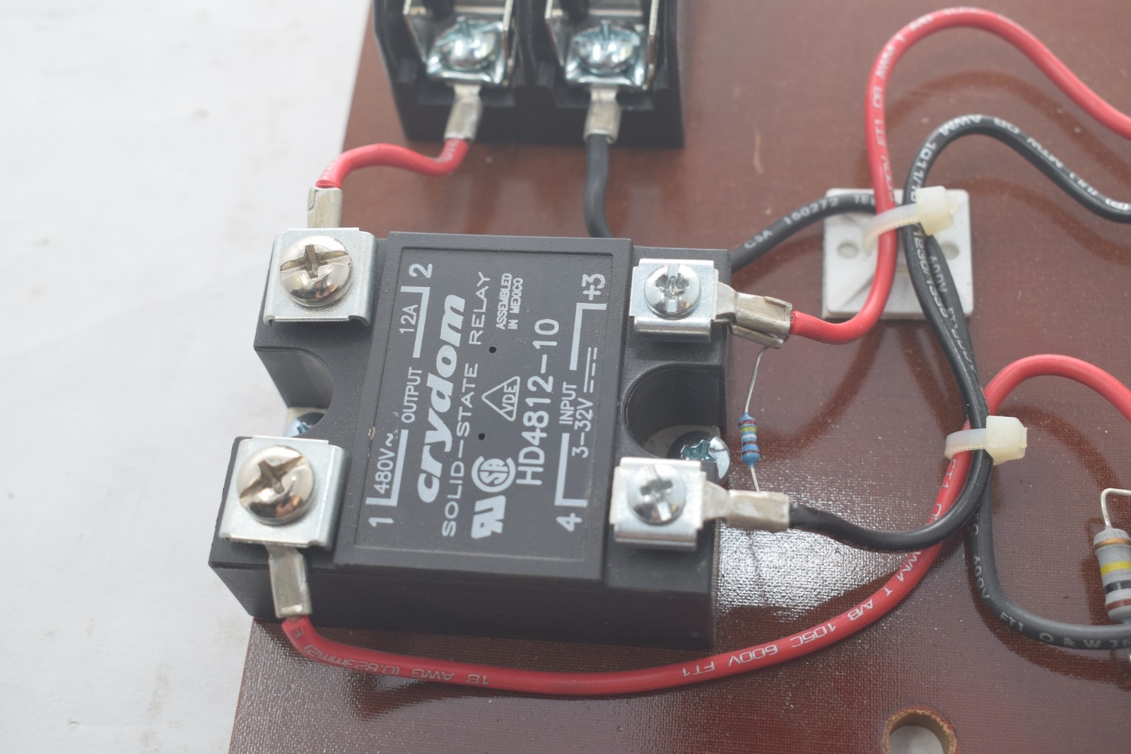 NEW Control Power Board Assembly BR-505-AC-ASM, HD4812-10 Crydom Solid State Rel