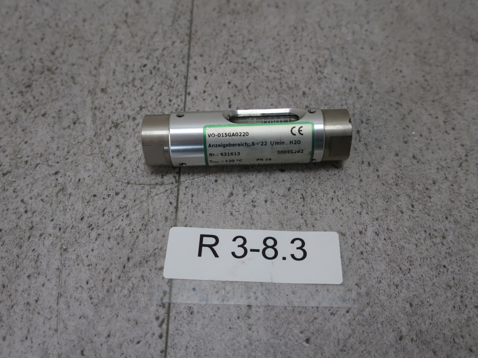 Honsberg VO-015GA0220 Water Flow Meter 5-22l/min. Replacement Piston Unused