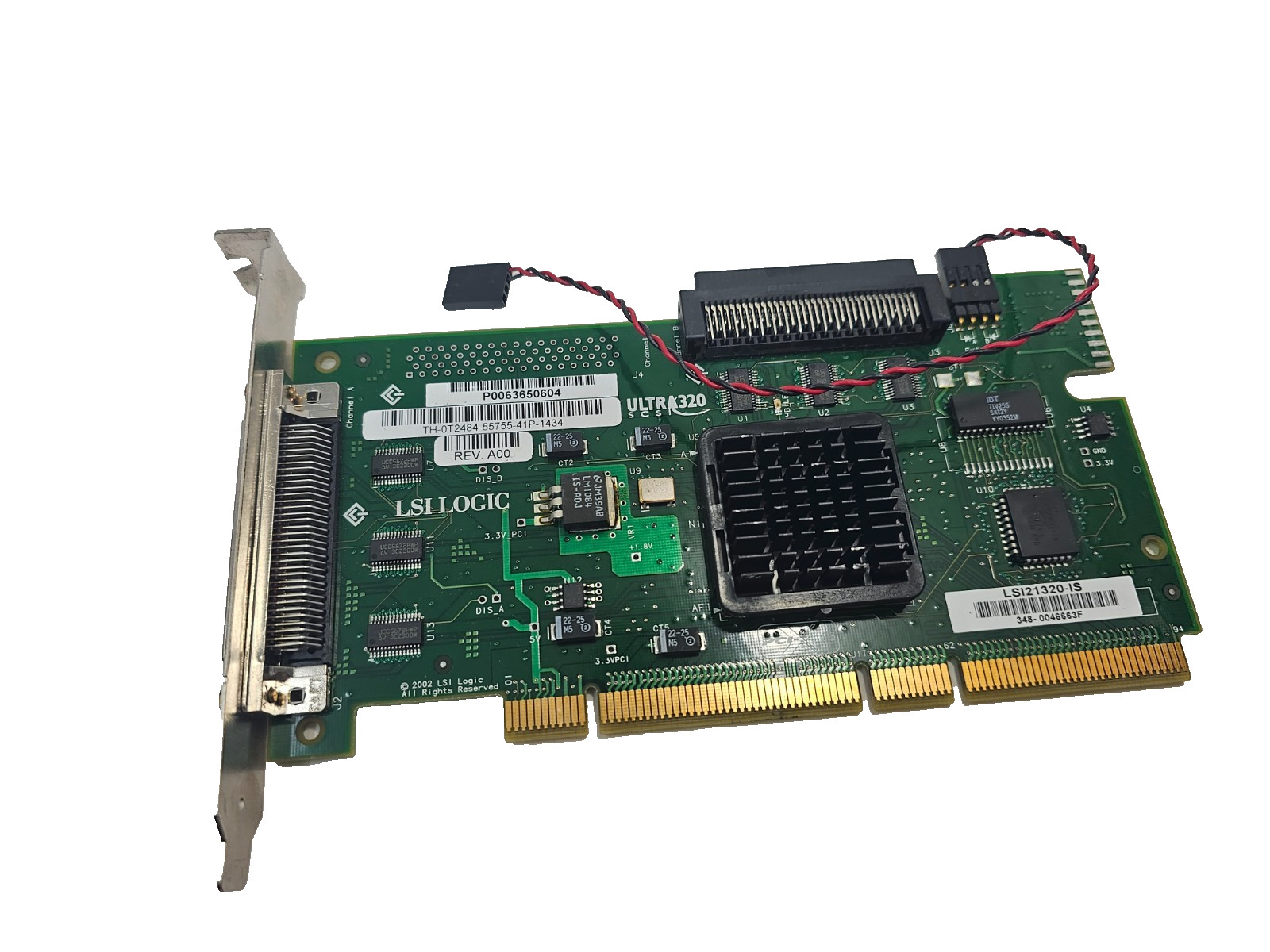 LSI Logic LSI21320-IS Ultra320 SCSI PCI-X Host Bus Adapter HBA Controller Card