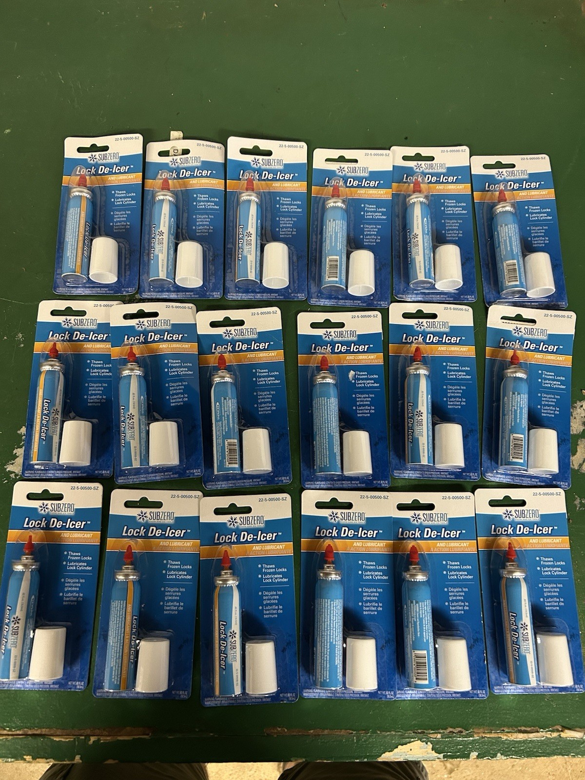 18 Subzero Lock De-icers