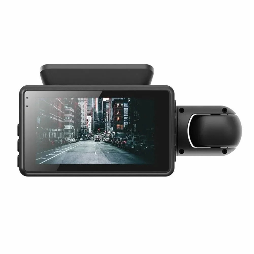 1080P Dual Lens Dash Camera G-Sensor 3-Inch Screen Full HD Recording