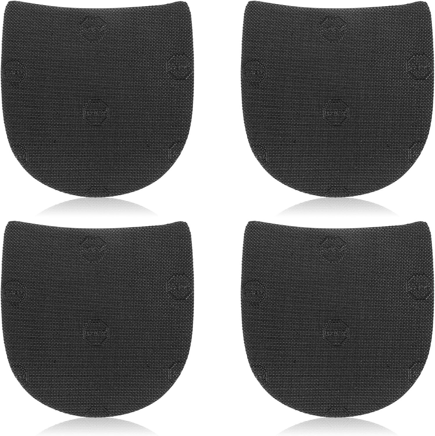Rubber Shoe Heel Repair Pads - 2 Pairs Anti-Slip Replacement for Boots and Heels