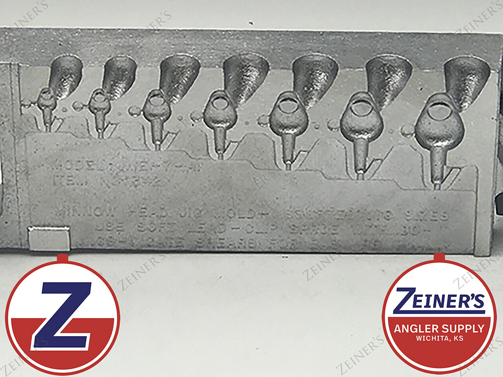 3421 New Do-It Minnow Head Jig Mold - 7 sizes ranging 1/48 oz through 3/8 oz 232
