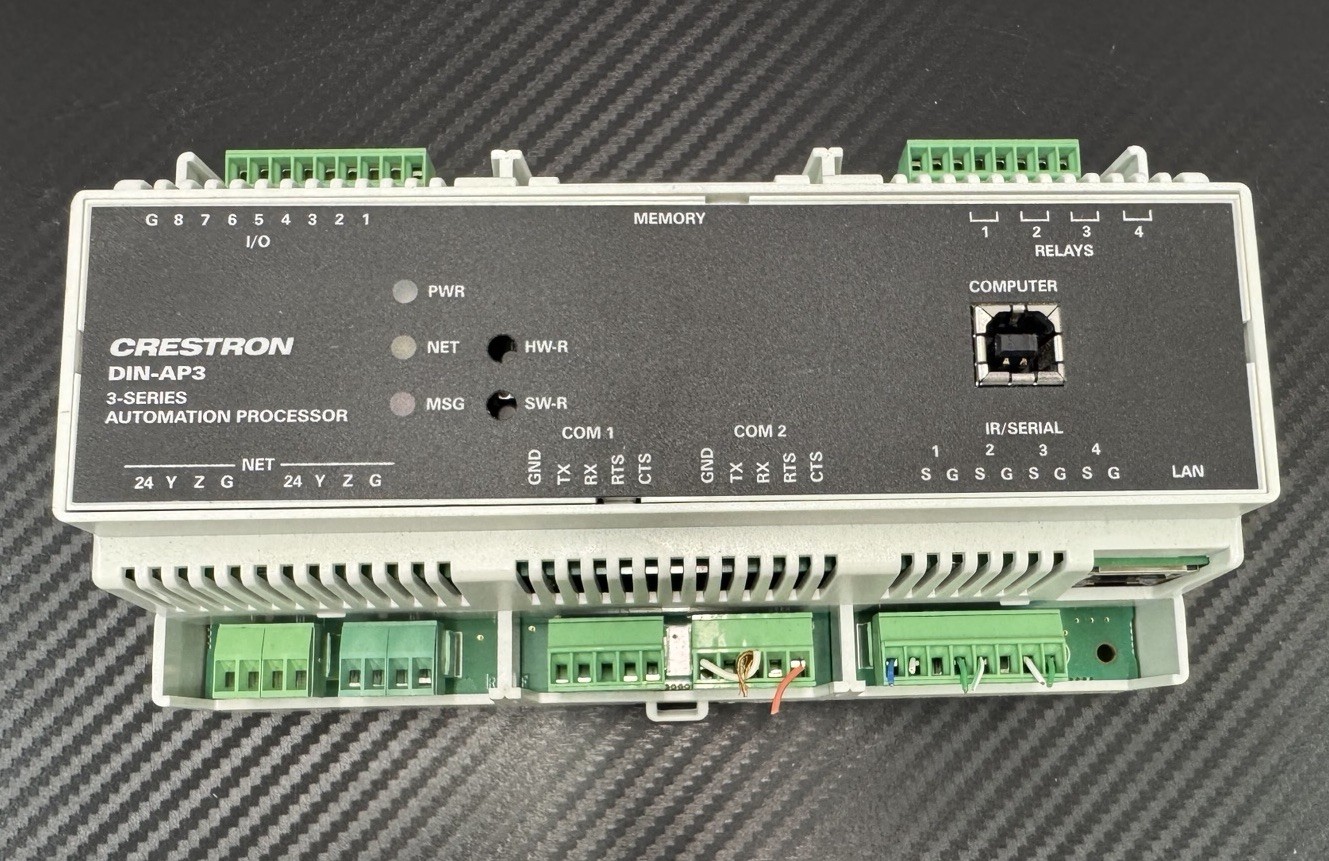 Crestron DIN-AP3 3-Series Din Rail Processor Used, Tested!