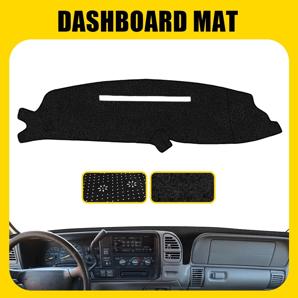 Black Dash Mat Dashboard Cover For Chevy Silverado C1500 C2500 C3500 1997 1998 A