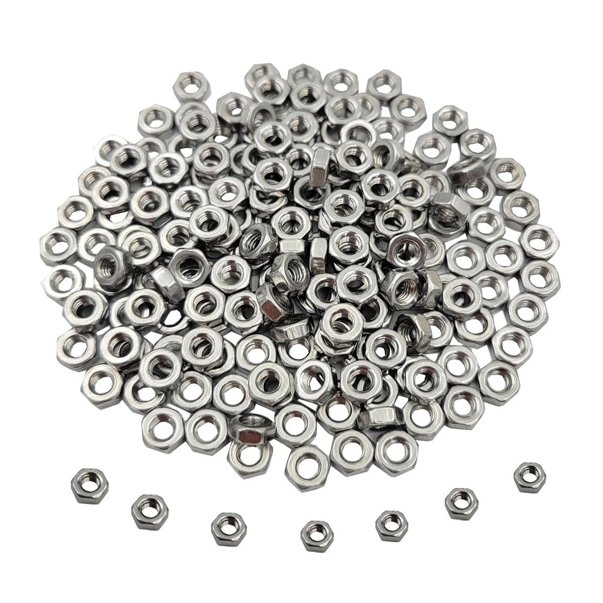 100pcs M30.5 Hex Nut Stainless Steel 304188 Metric Hexagon Nut for Bolts, Bri...