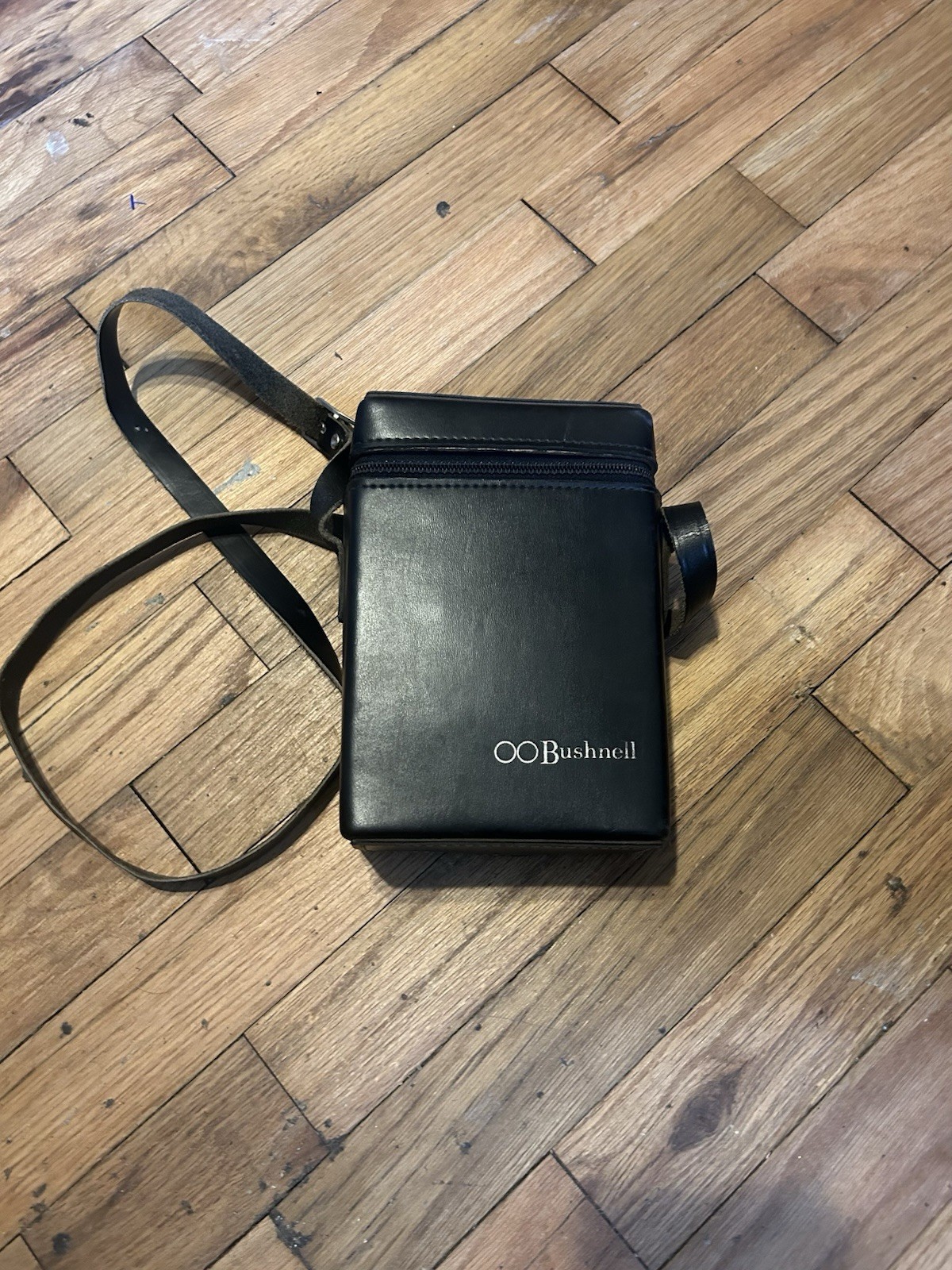 Vintage Bushnell Sportview Hard Black Leather Binoculars CASE ONLY w/ Strap