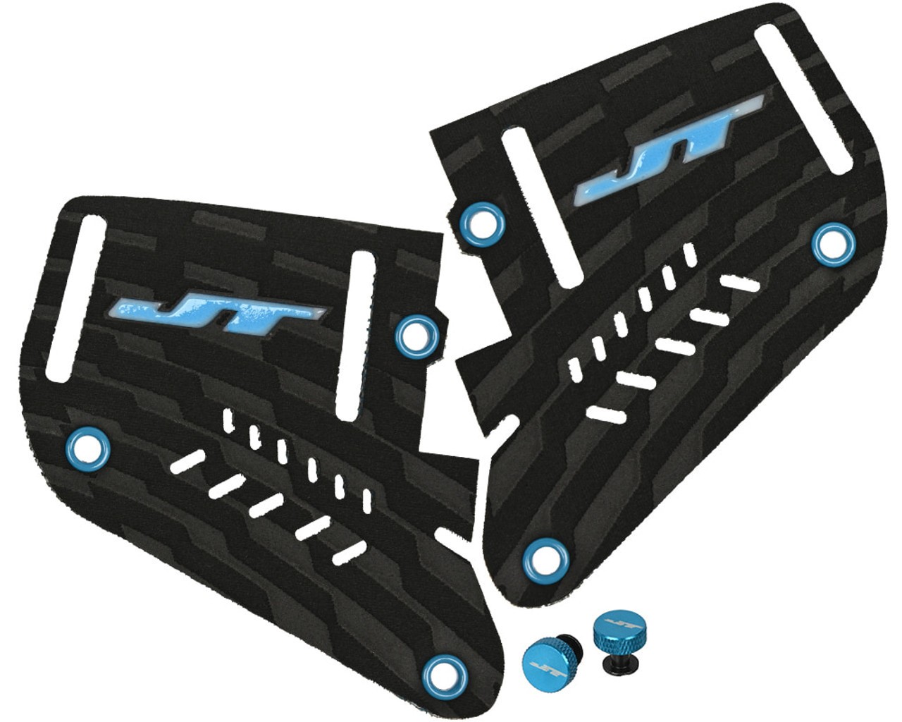 JT Proflex Inline Earset w/ Thumbscrews - Aqua