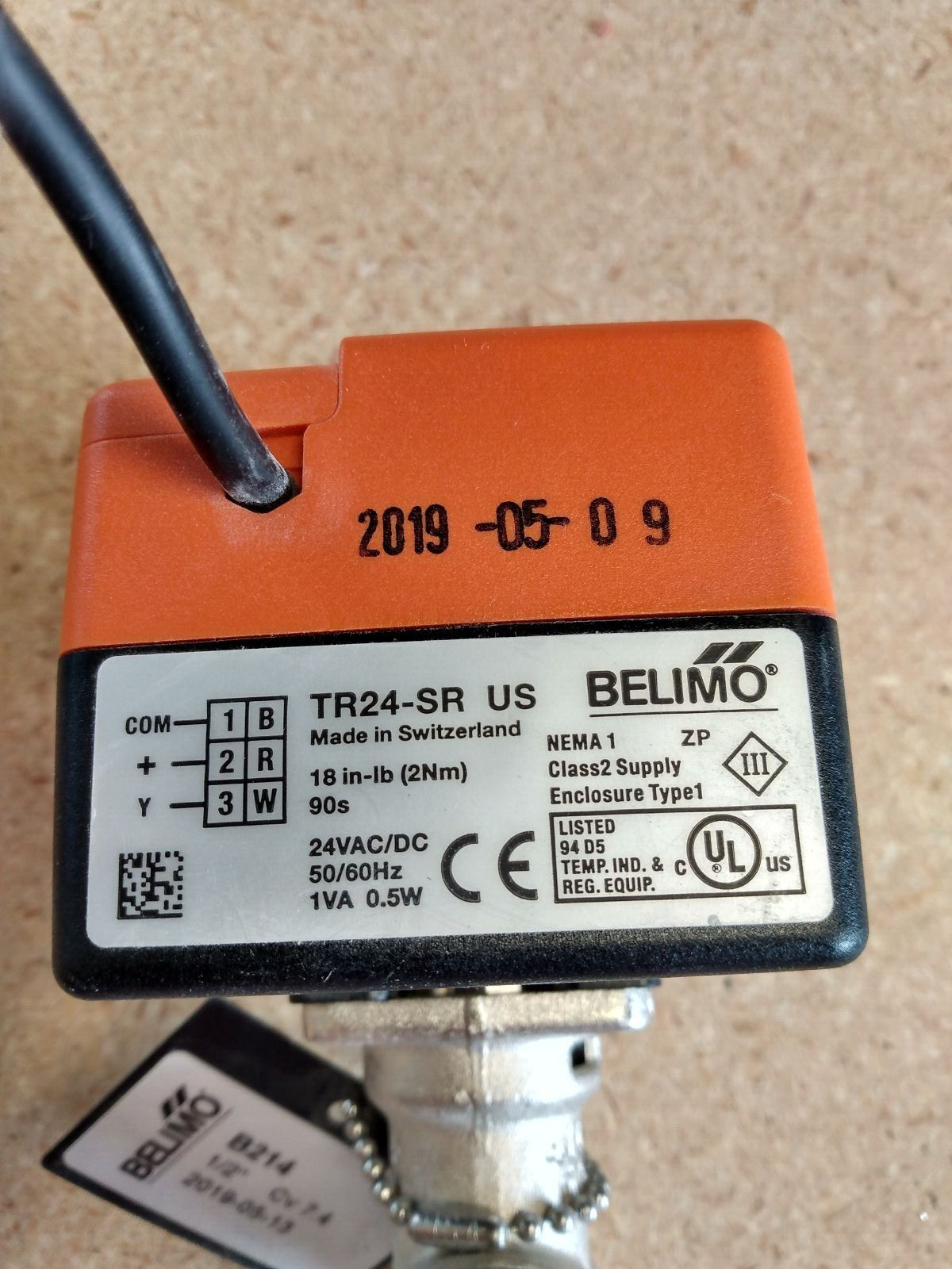 Belimo B214+TR24-SR US 1/2" CV 7.4