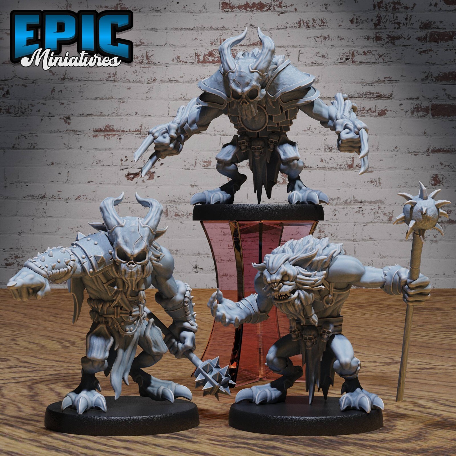 Skull Bear D&D Dungeons and Dragons Miniature - Epic Miniatures 28mm