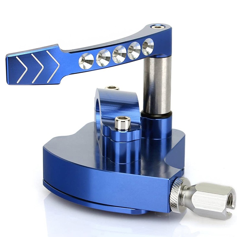 BILLET THUMB THROTTLE ASSEMBLY FOR YAMAHA BANSHEE YFZ RAPTOR 350 660 700 BLUE